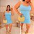 Vestido Básico Alcinha Luiza Azul Plus Size - Imagem 2