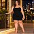 Vestido Básico Alcinha Luiza Preto Plus Size - Imagem 3