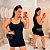 Vestido Básico Alcinha Luiza Preto Plus Size - Imagem 1