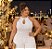 Blusa Modal Monique Branca Plus Size - Imagem 1