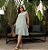 Vestido Barrado Juci Verde Plus Size - Imagem 1
