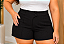 Short Alfaiataria Angêla Preto Plus Size - Imagem 1