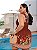 Vestido Gabriela Marrom Estampado Plus Size - Imagem 2