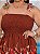 Vestido Gabriela Marrom Estampado Plus Size - Imagem 3