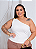 Blusa Nula Viviane Branca Plus Size - Imagem 1