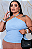Blusa Gola Gabi Azul BB Plus Size - Imagem 1