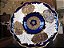 Centro de Mesa Weimar Germany Kobalt cobalto e ouro 22 k. 1960 - Imagem 1