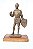 Escultura Antiga Soldado Medieval em Bronze Maciço 7kg. - Imagem 2