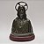 Busto em Bronze  Sagrado Coração de Jesus com resplendor - Imagem 1
