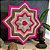 Mandala de lã 8 pontas 40cm - Imagem 2
