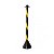 Pedestal Plastico Zebrado Pt/Am - 90cm - Desmontado - Imagem 1