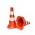 Cone Pvc Rigido 75 Cm Laranja/Branco - Imagem 3