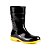Bota PVC Cano Curto C/Forro Bracol Com Solado Amarelo - Imagem 3