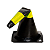 Cone Pvc Flexível 75cm Amarelo/Preto - Imagem 2