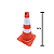 Cone Pvc Flexivel Laranja 50cm Plt2 Refletivo - Imagem 2
