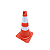 Cone Pvc Flexivel Laranja 50cm Plt2 Refletivo - Imagem 1