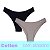 Kit com 2 Tangas Cintura Baixa Cotton com Elastano - Imagem 1