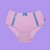 Calcinha Infantil com Fita de Cetim malha 100% Algodão - Imagem 3