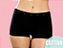 Calcinha boxer feminina com elástico personalizado malha Cotton - Imagem 1