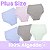 Kit com 6 Calçolas Plus Size 100% Algodão - Imagem 1