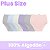 Kit com 6 Calçolas Canelada Plus Size 100% Algodão - Imagem 1