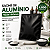 Sachê de Alumínio Preto Fosco 150x140mm Alta Barreira – Pacote com 4000 Unidades para Farmácia e Cosméticos - Imagem 1
