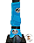 Conjuntos completos de caneleiras e cloches Boots Horse azul turquesa - Imagem 2
