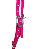 Cabeçada de testeira com afogador  em silicone rosa pink com pedraria - Imagem 3