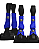 Conjunto completo caneleiras e cloches Boots Horse azul royal - Imagem 1