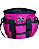 Bolsa para kit de higiene rosa magenta - Imagem 1