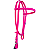 Cabeçada de silicone testeira com afogador pink - Imagem 1