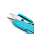 Tesoura Arremate Colorida C/ Dedal Premium (TC801) - Imagem 3
