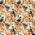 Tecido Tricoline Digital 3D Pássaros Azuis - Imagem 1