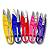 Tesoura Arremate Anatomica Colorida DY4 - Imagem 1