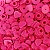Botão Pressão Plástico 10 Pink de Coração - 20 unidades - Imagem 1