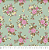 Tecido Tricoline Floral Verde - Imagem 1