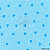 Tecido Tricoline Coração com Textura Azul Candy - Imagem 1