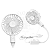 Ventilador Jack Branco Pequeno - Imagem 3