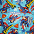 Tecido Superman Fundo Azul - Imagem 1