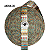 Alça Chic 30mm Estampada Tribal Amarelo - Imagem 1