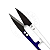 Tesoura Q.X.Yun Arremate Azul e Branca Lâmina 12,5cm TC806 - Imagem 2