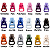 Cursor Para o Zíper Tratorado nº5 Colorido - Passa Fita Para Personalizar - Imagem 1