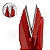Tesoura PIN Arremate Vermelha C/ Dedal Premium - Imagem 2