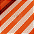 Tela Sintética Listrada Laranja 100% PVC Material para Bolsas, Brindes e Artesanato (0,50 x 1,40m) - Imagem 1