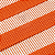 Tela Sintética Listrada Laranja 100% PVC Material para Bolsas, Brindes e Artesanato (0,50 x 1,40m) - Imagem 2