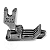 Calcador Reta Pesponto Metal C/ Guia Triplo 1/16 x 1/8 x 1/4 Direito - Imagem 3