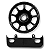 Volante + Base Longa P/ Singer / Elgin Std - Pretinha 15C 15x30 Raiado - All Black - Imagem 1