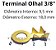 Terminal Olhal Grande para Bateria 3/8 - 138/A - Fechado - Permak com 10 unidades - Imagem 3