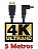 Cabo HDMI 4K Ultra HD 2.0 - 1 Conector 90° Grau VINIK 5 Metros - Imagem 1