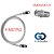 Cabo Coaxial para Antena de TV 90% malha 1 Metros + EMENDA F/F - crimpado pronto pra uso - Imagem 7